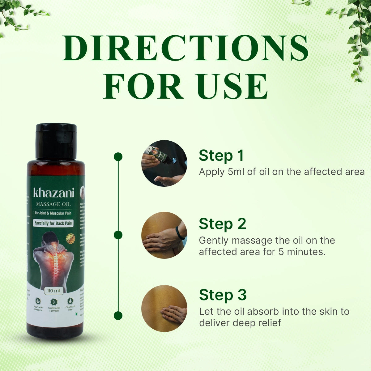 Ayurvedic Back Pain Relief Oil | 110ml